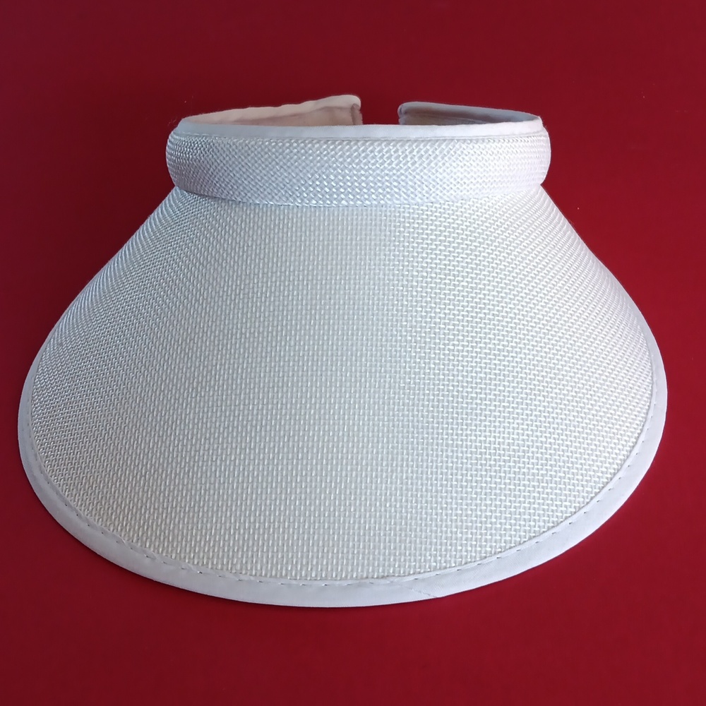 White Visor Hat